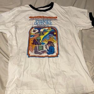 Black and white graphic tee